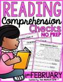 Reading Comprehension Checks for February (NO PREP) Valent
