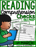Reading Comprehension Checks for March (NO PREP)