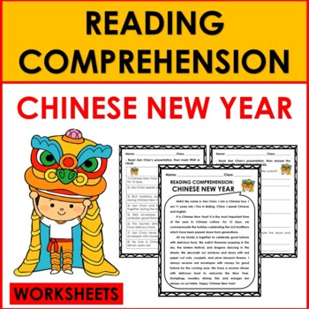 Reading Comprehension: Chinese New Year WORKSHEETS | TPT