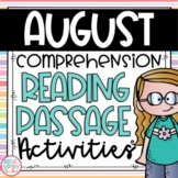 Reading Comprehension Close Read Passages for August