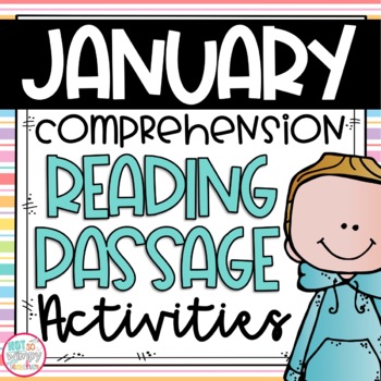 Preview of Reading Comprehension Close Read Passages for January