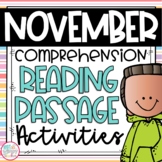 Reading Comprehension Close Read Passages for November