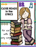 Reading Comprehension Close Reads in the Lyrics for Any Song