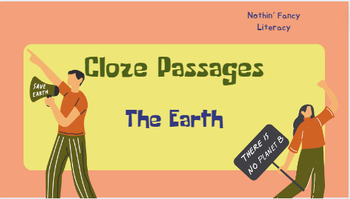 Preview of Reading Comprehension | Cloze Passages | The Earth | Whole Year Plan