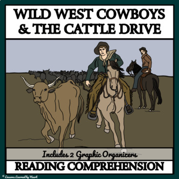 Preview of Wild West Cowboys and the Cattle Drive - Printable Reading Comprehension