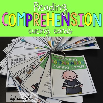 Preview of Reading Comprehension Cueing Cards