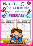 February Reading Comprehension Cut and Paste