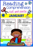 January Reading Comprehension Cut and Paste