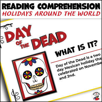 Preview of Reading Comprehension Passages & Questions 5th & 6th Grade - Day of the Dead