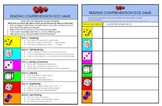 Reading Comprehension Dice Game