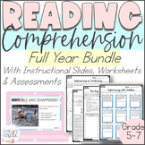 Reading Comprehension Digital Slides and Worksheets Full Y