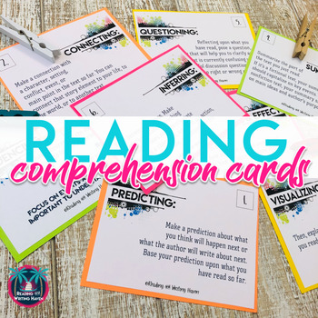 Preview of Reading Comprehension Discussion Task Cards Whole Class or Independent Reading