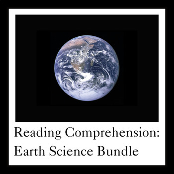Preview of Reading Comprehension: Earth Science Bundle