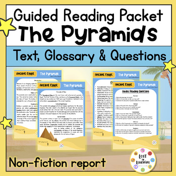 Preview of Reading Comprehension || Egyptian Pyramids || Non-fiction Report