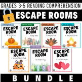 Reading Comprehension Escape Room | Seasonal and Holidays BUNDLE