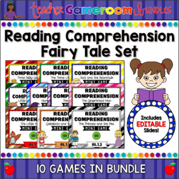 Preview of Reading Comprehension - Fairy Tales  Bundle