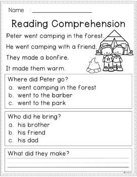 Reading Comprehension - Fall Edition by The Kiddie Class | TpT