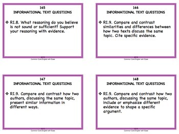 Reading Response Worksheets | Grade 6 - 8 Fiction & NonFiction Distance