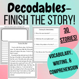 Decodable Passages w/ Reading Comprehension Questions & Ac