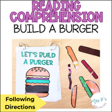 Reading Comprehension - Following Directions To Build A Burger