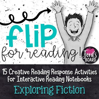 Preview of Interactive Reading Notebook | Reading Response Flip Books for Fiction