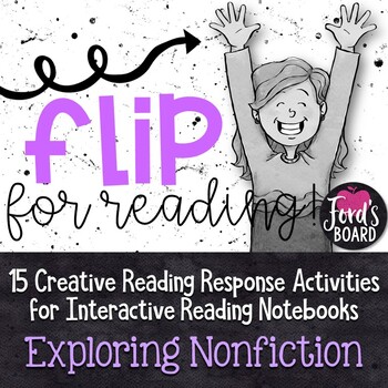 Preview of Interactive Reading Notebook | Reading Response Flip Books for Nonfiction