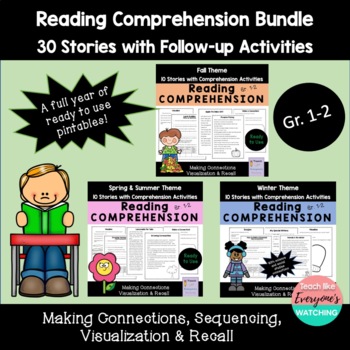 Preview of Reading Comprehension Gr. 1-2 - Full Year Bundle