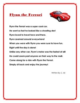 reading comprehension grade 2 2nd grade rhyming story flynn the