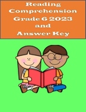 Reading Comprehension Grade 6 GLAT 2023 and answer key
