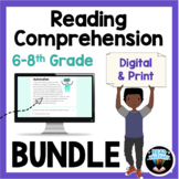 Reading Comprehension Grades 6-8 Print and Digital Google 