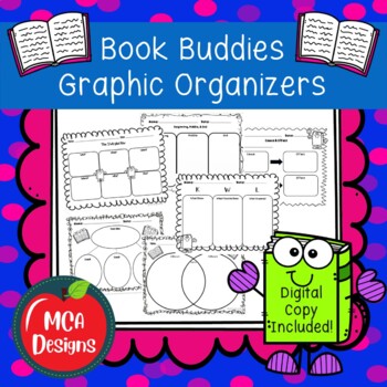 Preview of Book Buddies Reading Comprehension Graphic Organizers