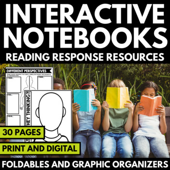 Preview of Interactive Notebook Graphic Organizers  - Reading Strategies Notebook Projects