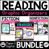 Reading Comprehension Graphic Organizers Paper and Digital Bundle