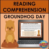 Reading Comprehension: Groundhog Day Boom Cards