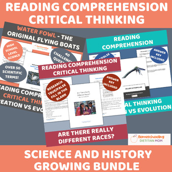 Preview of Reading Comprehension Growing Bundle