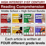 Middle School / High School Reading Comprehension Bundle: 