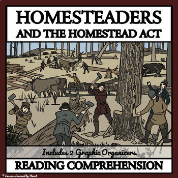 Preview of Homesteaders and the Homestead Act - Printable Reading Comprehension