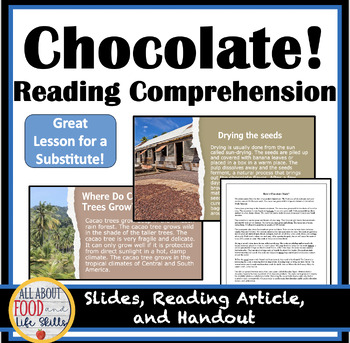 Preview of Chocolate! Reading & Comprehension Lesson