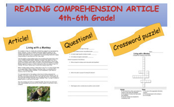 Preview of Reading Comprehension Informational Text