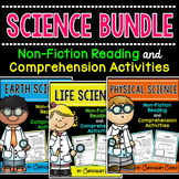 Reading Comprehension: LIFE, EARTH & PHYSICAL SCIENCE BUNDLE