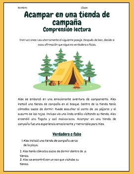 Preview of Reading Comprehension / Lecturas