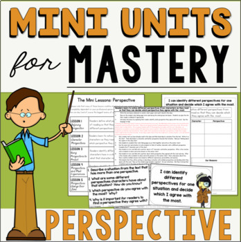 Preview of Reading Comprehension Lesson Plan - Mini Lesson - Perspectives - Digital & Print