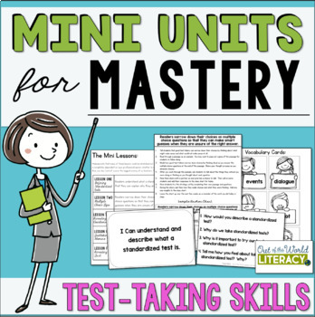 Preview of Reading Comprehension Lesson Plans - Test Taking Skills - Digital & Print