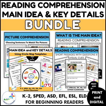 Preview of Main Idea and Key Details - Reading Comprehension Bundle