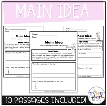 Preview of Reading Comprehension | Main Ideas | Practice Passages