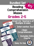 Reading Comprehension Mazes Grades 2-5 Bundled Set