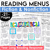 Reading Response Choice Boards for Literature and Nonfiction