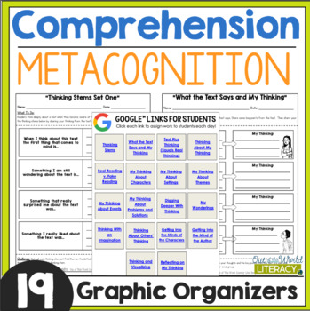 Preview of Reading Comprehension - Metacognition - Digital & Print