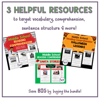 Reading Comprehension--Middle School Super Bundle by ...