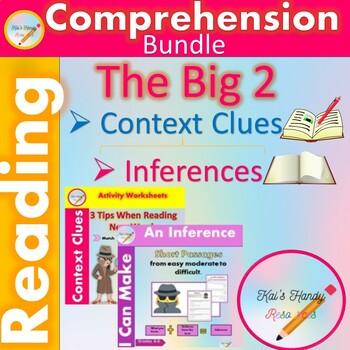 Preview of Reading Comprehension Middle School Worksheets.